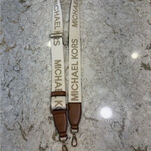 Michael Kors Cream and Brown Strap